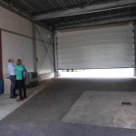 Hendriksen has installed a rolling-door