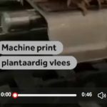 Meat printer prints plant based meat